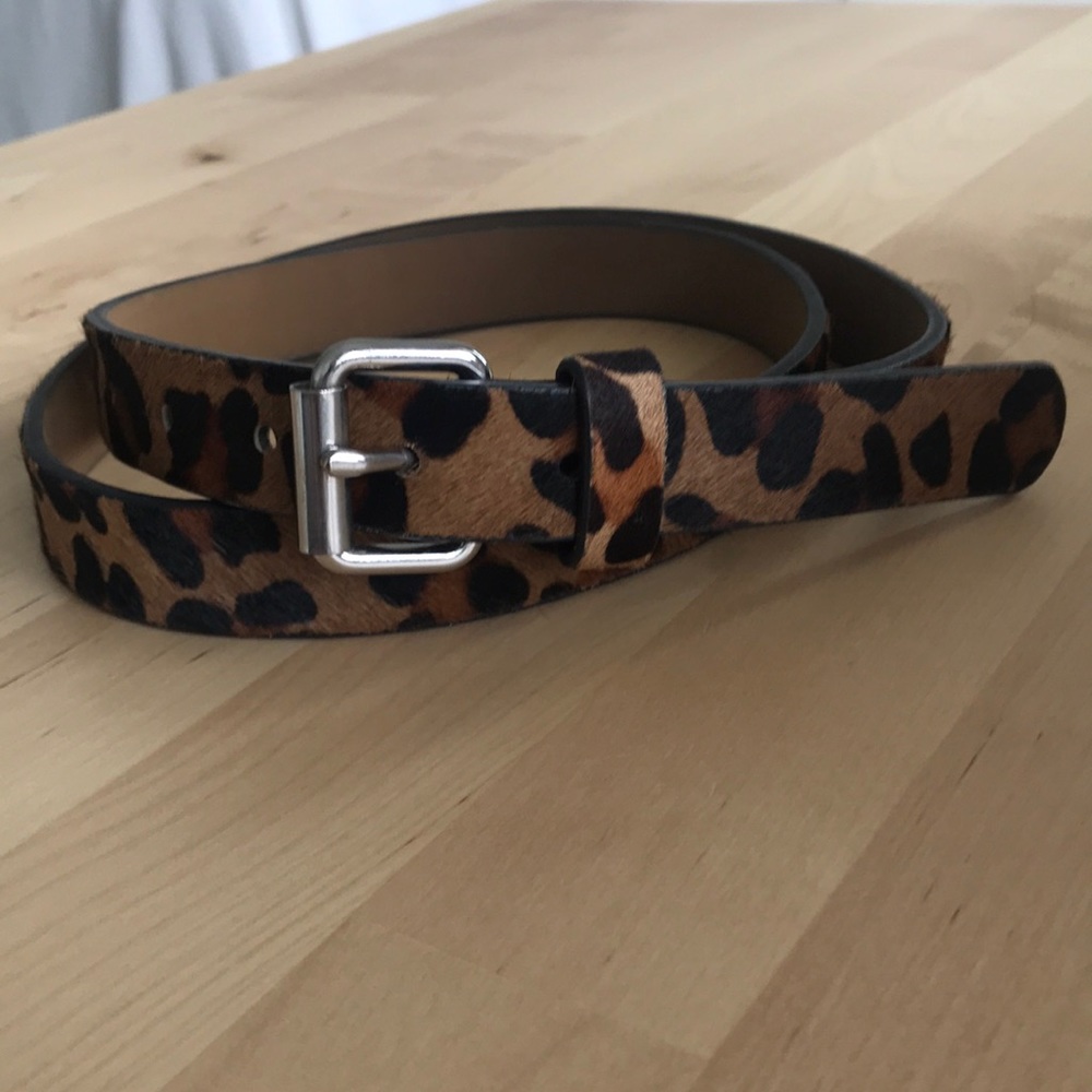 Loft Leopard Print Belt